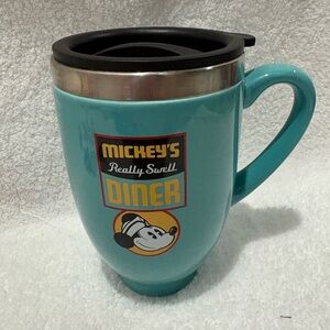 Disney Mickey's Really Swell Diner Stainless Steel Travel Mug